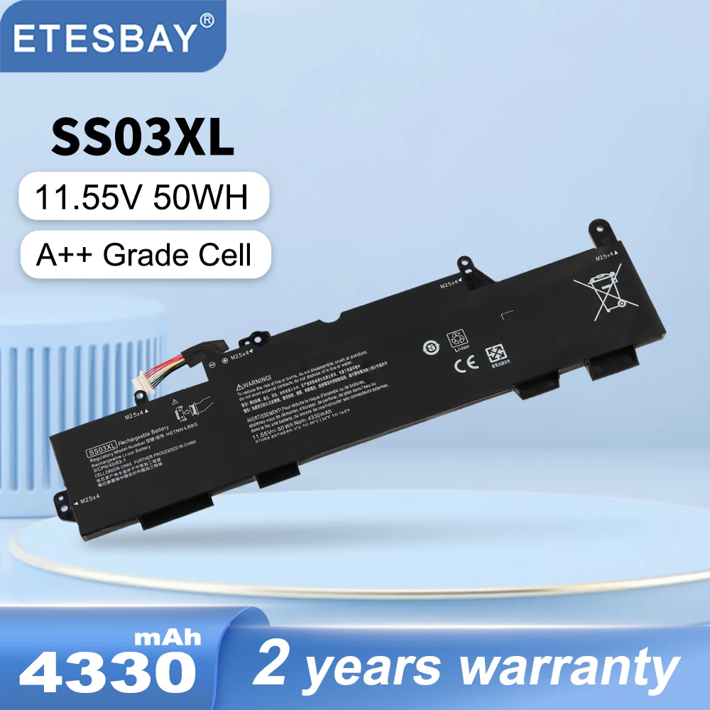 

ETESBAY SS03XL Laptop Battery for Hp EliteBook 730 735 740 745 755 G5 735 745 840 ZBook 14U G6 Series HSN-I17C-4 HSN-I17C-5 50WH