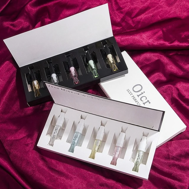 3ml*5 JEAN MISS Brand 1 Set Perfume For Women Long Lasting Fresh Eau De Toilette 5pcs Lady Flower Fruit Parfum With Gift Box