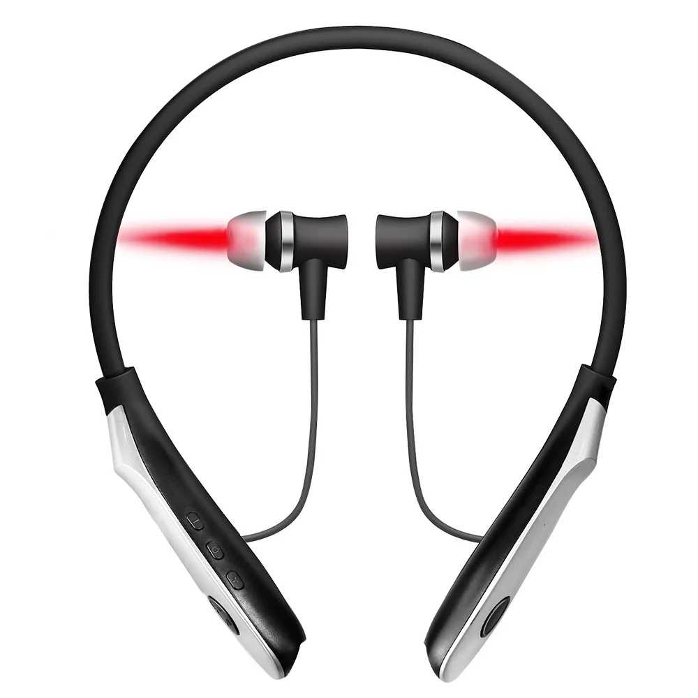 Semiconductor Neck-hanging Tinnitus 650nm Nose & Ear Laser Therapy Irradiation Irradiator Reduce Tinnitus Sinusitis Health Care