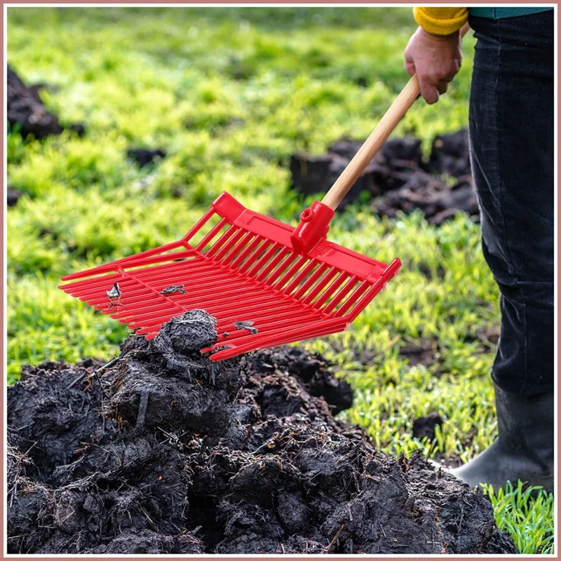 Manure Fork Replacement Head, Pitchfork Head, Horse Manure Rake, For Picking Up Manure, Stable Waste Removal Easy To Use 5