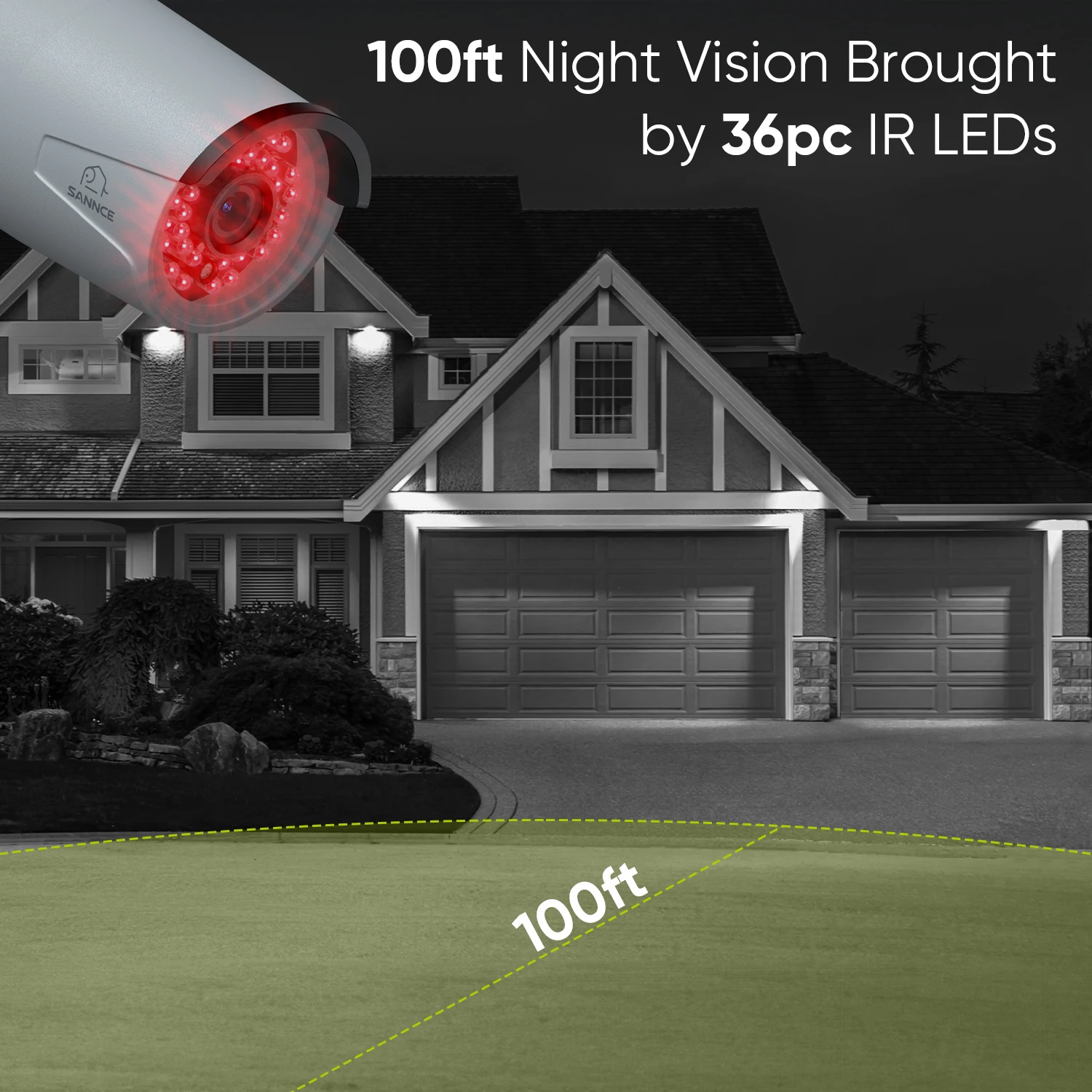 Outdoor security camera with two-way audio
