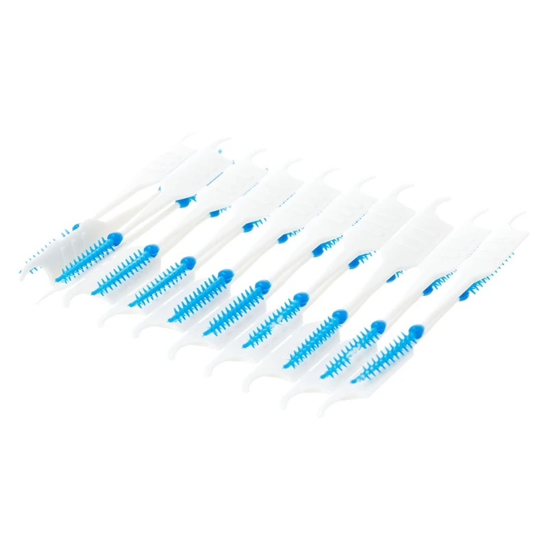 

20pcs Double Floss for Head Hygiene Dental Silicone Interdental Brush Toothpick Drop Shipping