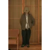 Second Order Japanese Style Kendo Jacket Retro Knitted Kimono Men's Cardigan 4