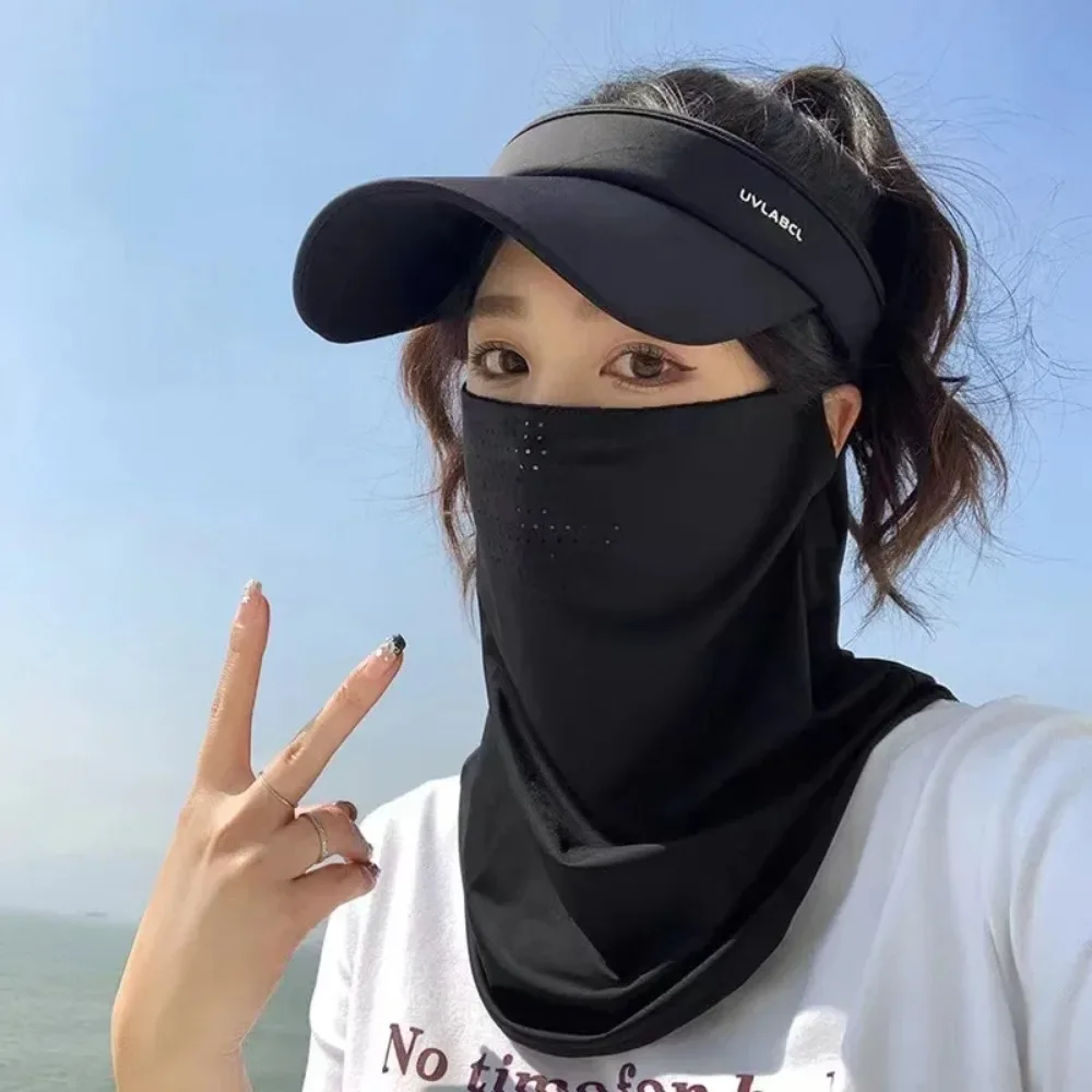 Neck Wrap Unisex UV Protection Outdoor Sports Ice Silk Mask Face Cover