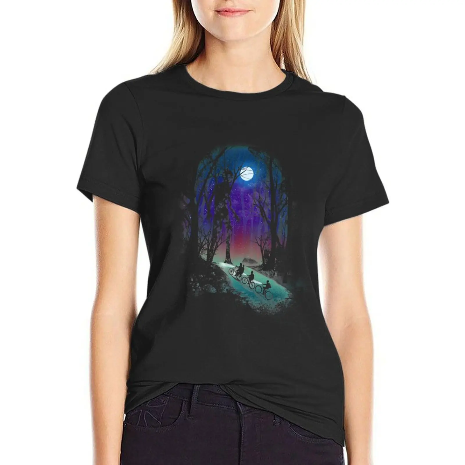 

Stranger in the Woods T-shirt summer clothes cute clothes Blouse Women's clothing