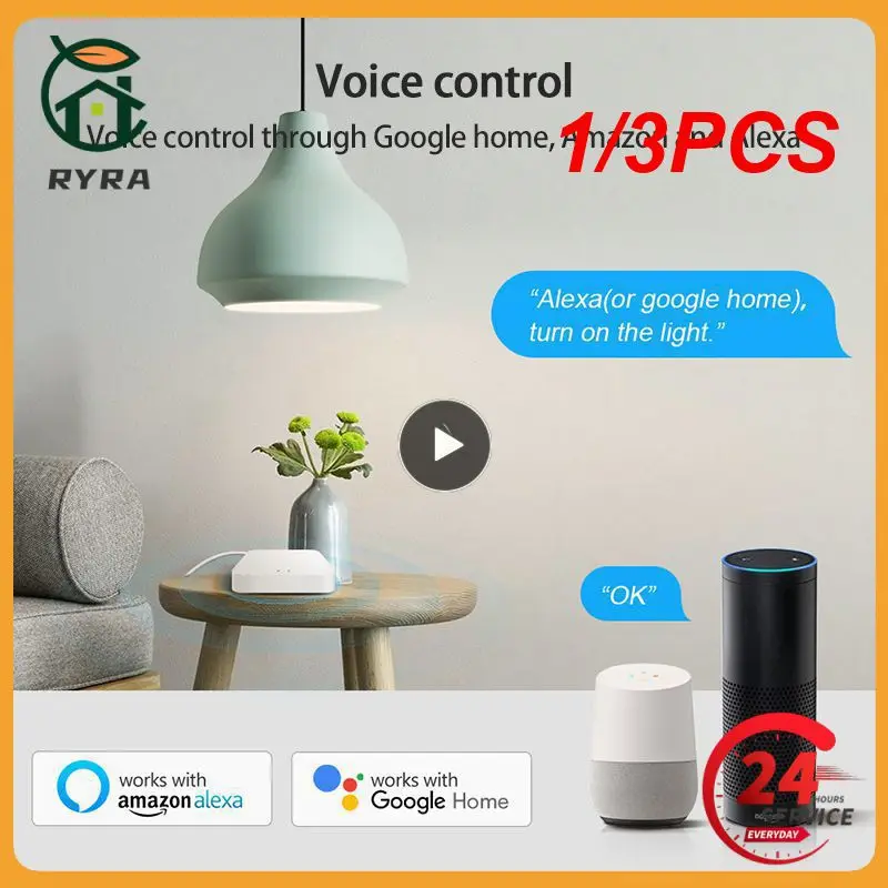 

1/3PCS Gateway，Tuya Smart Hub ,Smart Life APP Remote Controller Smart Home Bridge,Works with Alexa Home