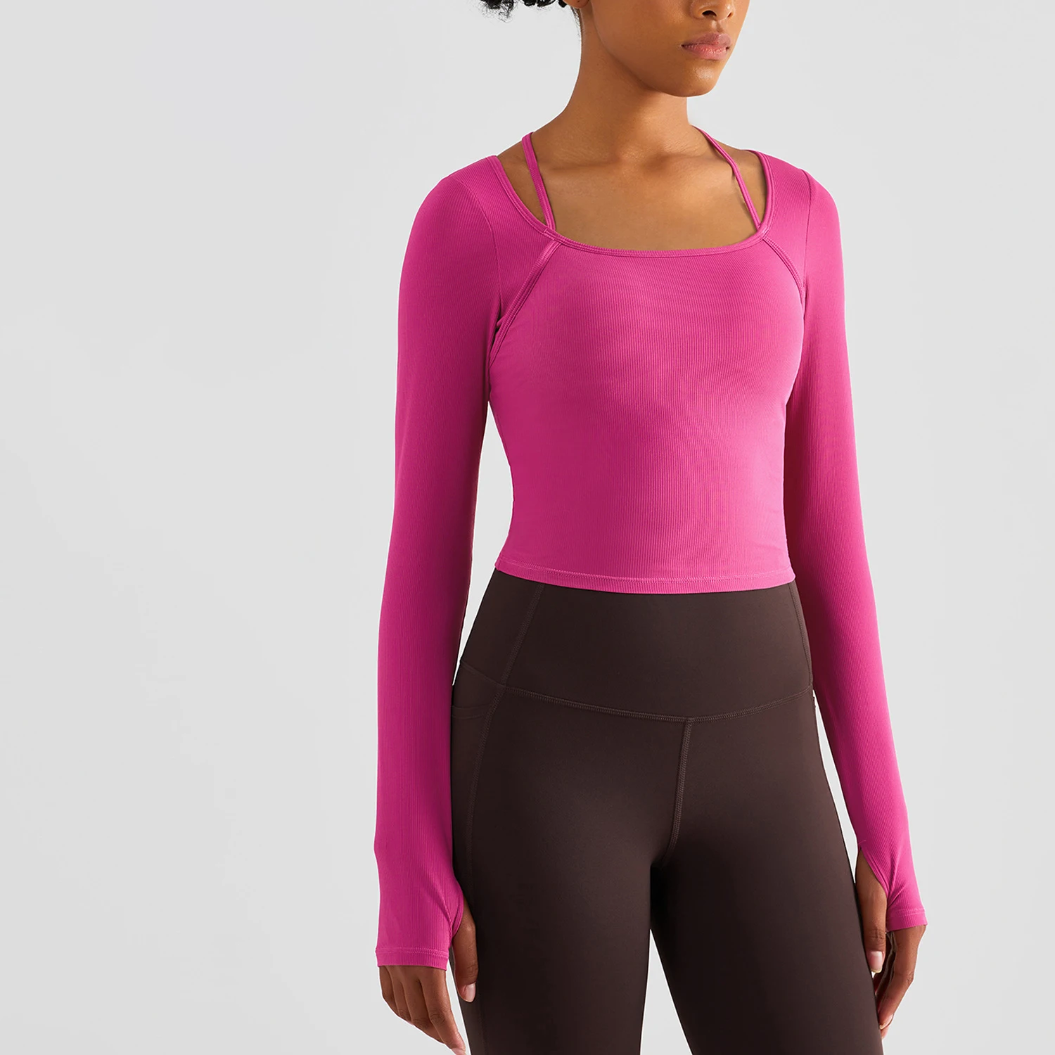 Sport Outdoor Long Sleeve Tops Active Wear Long Sleeve Women Long