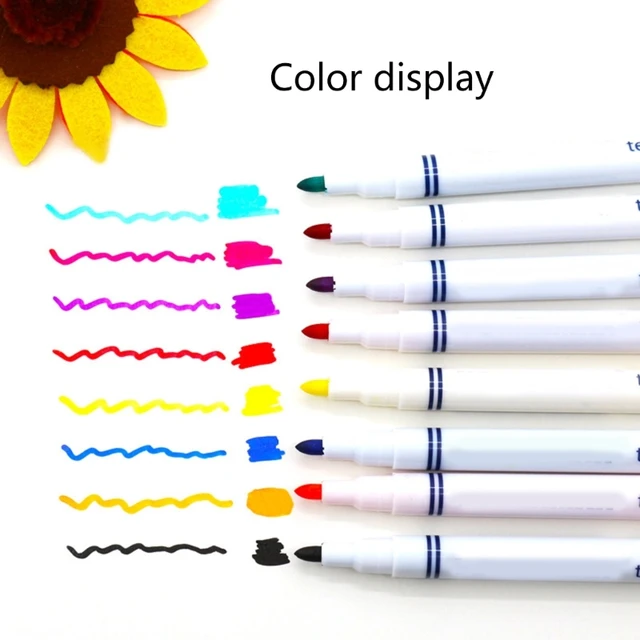 Fabric Marker,8Color Textile Marker,No Bleed Fabric Pen Vivid-Washable  T-Shirt Marker for Decorate T-shirt Bibs Textiles - AliExpress