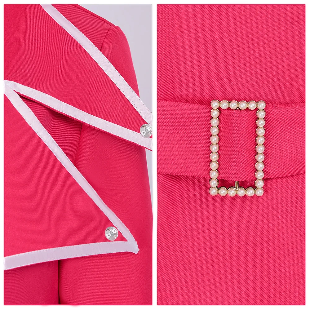 Generic Pink Jacket Purple T-Shirt Cosplay Costume Set for Women (Unofficial)