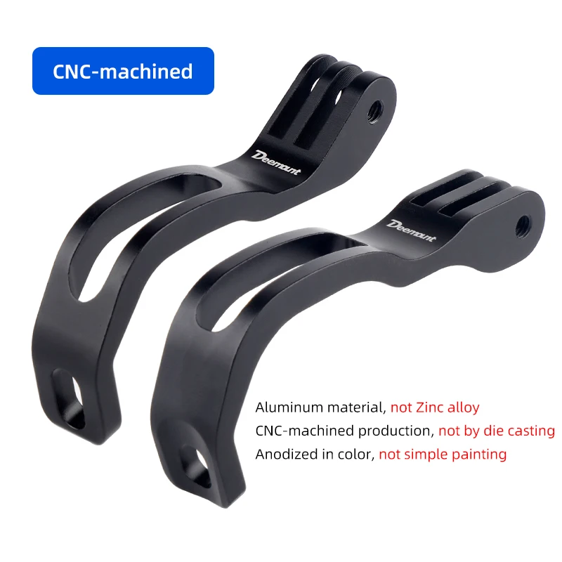 전면 라이트 스탠드 랙 자전거 포크 마운트 CNC 가공 카메라 홀더는 Gopro 인터페이스에 적합 Brompton MTB 접이식 자전거 액세서리