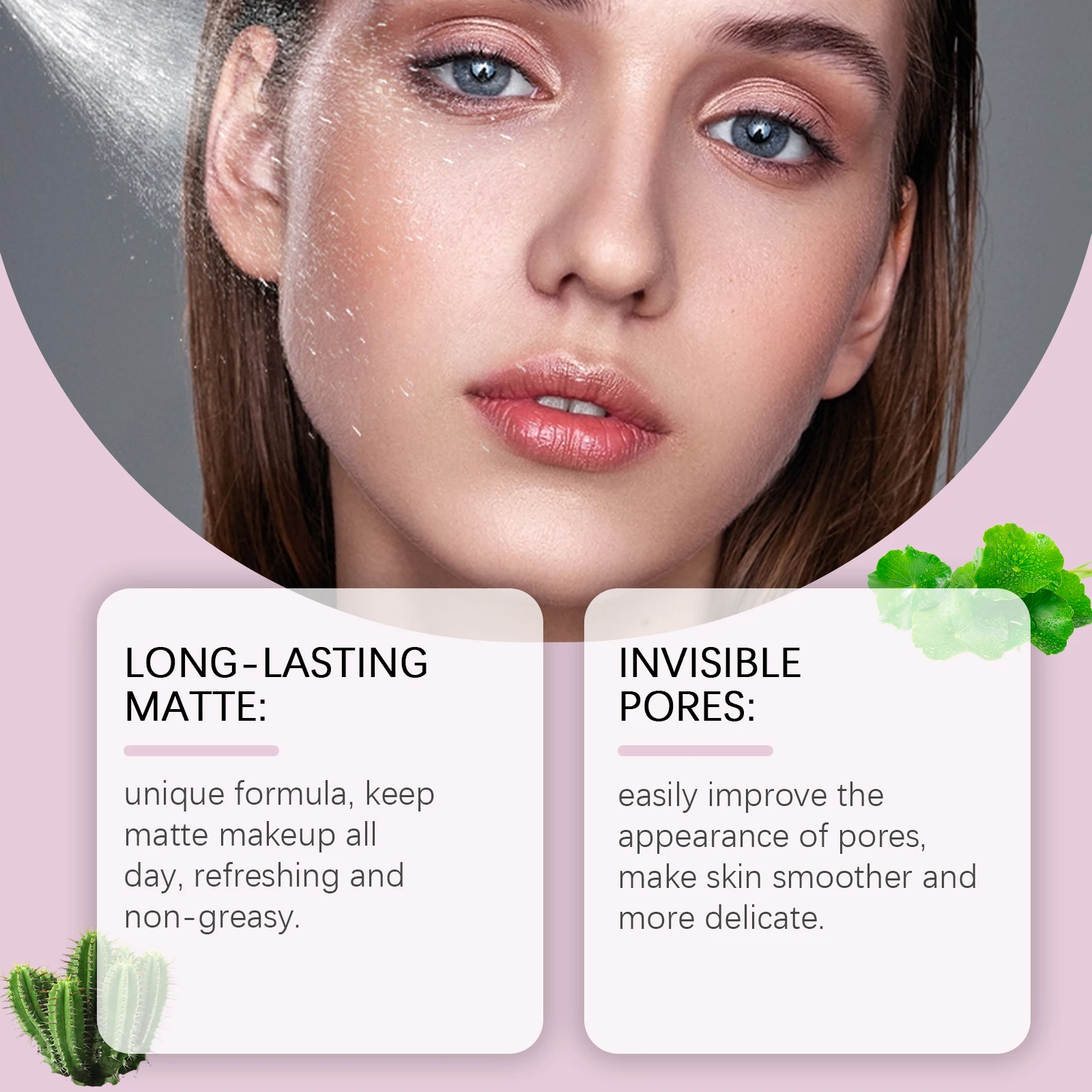 Makeup Setting Spray Waterproof Oil Control Refreshing Matte Makeup Long Lasting Quick Fixer Natural Moisturizing Setting Spray 3