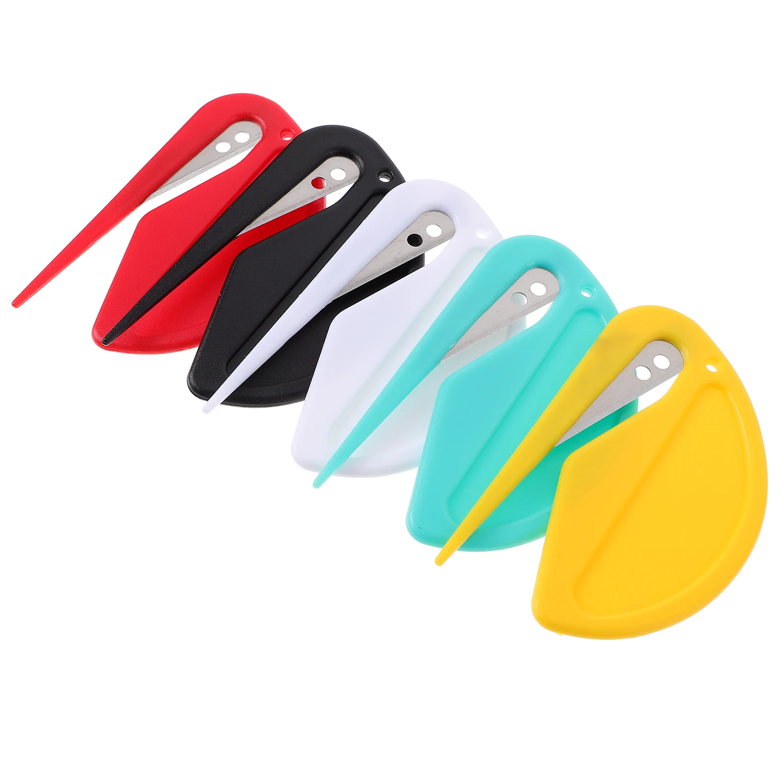 Envelope Opener Slitter Package Tool Mini Envelopes Opening Letter Women Metal Unpack Cute Knives Express Package Cutter 5 Pcs