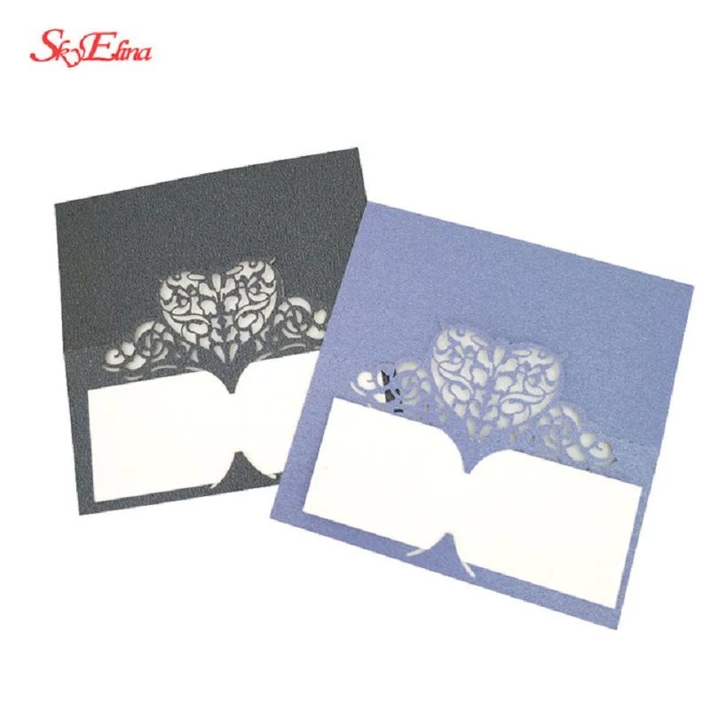 50pcs Party Table Name Guest Place Cards Favor Decoration Wedding Card birthday party Supplies Seating Decoration 5zSH871-50