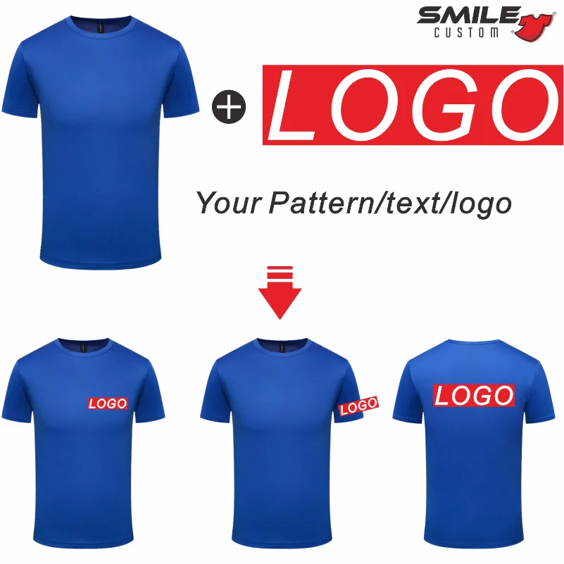 T-shirt sportiva a maniche corte da uomo e da donna estiva Design Logo Fitness traspirante Quick Dry Top modello di ricamo con stampa personalizzata - immagine 5