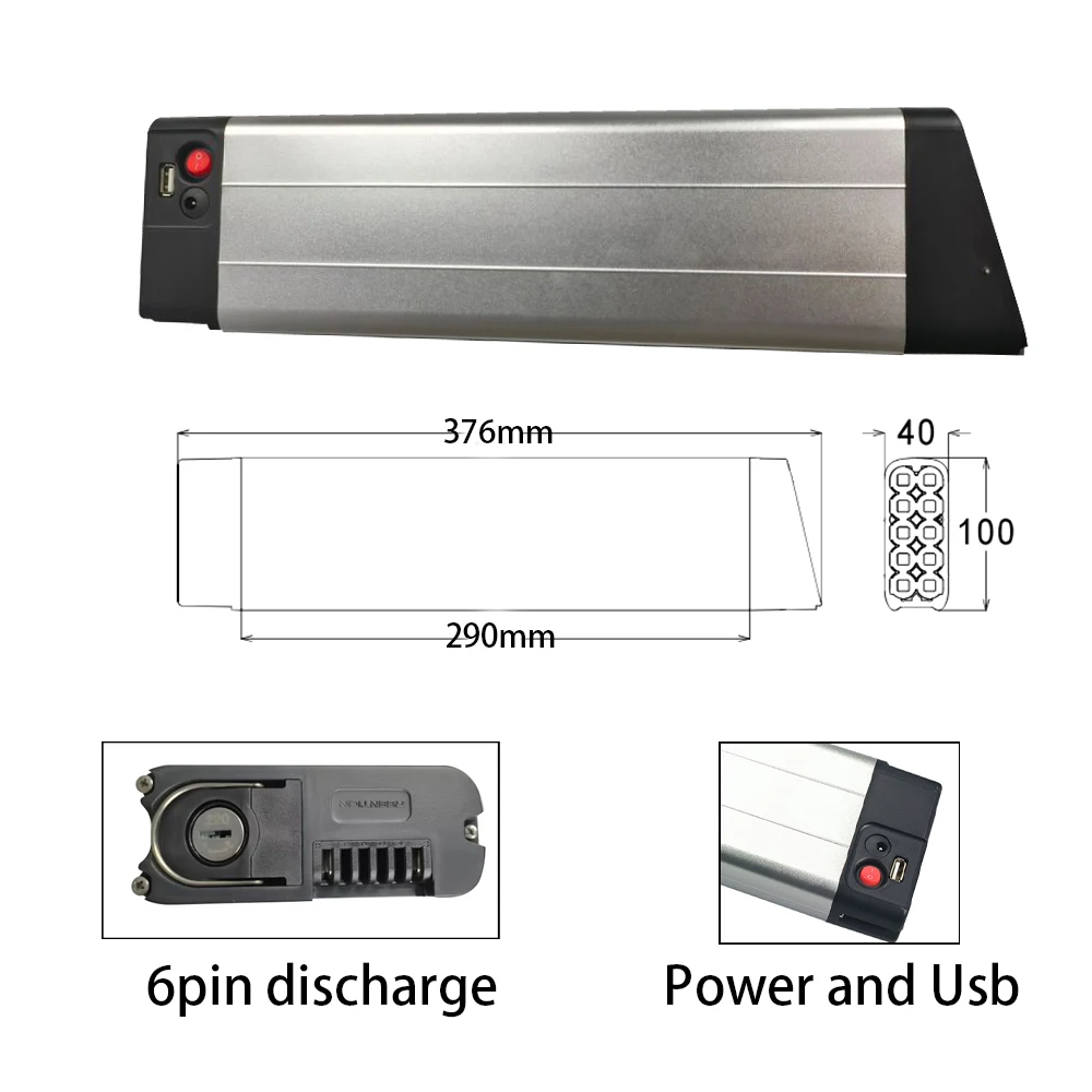 36V Folding Bicycle Battery 7.8Ah 10.4Ah 12.8Ah 14Ah for Rapier Z&uuml;ndapp Z101 F.lli Schiano Galaxy 20 Inch Legend Monza Etna Enik
