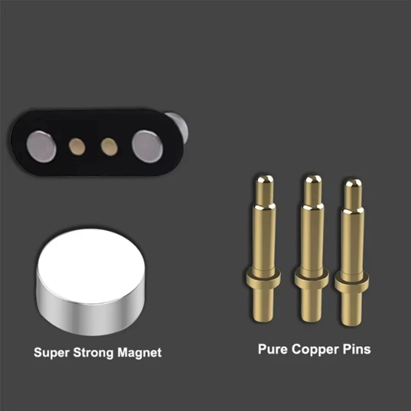 4핀 7.62mm 2핀 4mm USB 충전 라인 코드 로프 강력 자석 충전 케이블 화이트 블랙 색상 스마트워치용 99% 호환