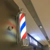 LOYALHEARTDY 28" Barber Pole Light LED Stripes Red White Blue Rotating Metal Hair Salon Shop Light 1