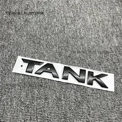 Sleek Black 3D Trunk Letters Logo Decal Emblem Badge Sticker (TANK Shiny black)