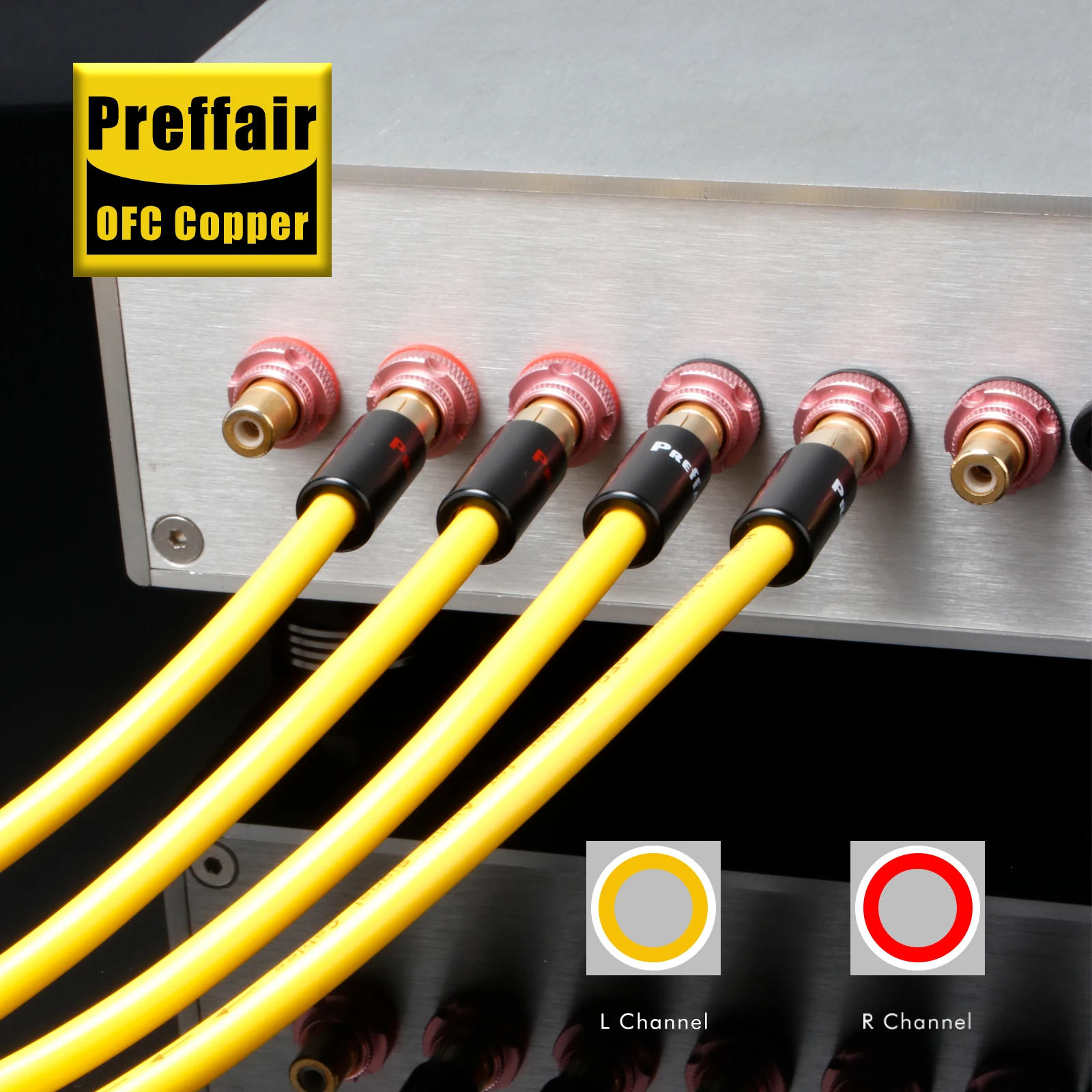 Hochwertiges RCA-Audiokabel OFC Kupfer HIFI RCA Audio-Verbindungskabel mit vergoldetem RCA-Stecker für AMP – Detail 8