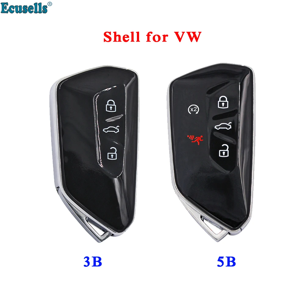 

3/5 Buttons Remote Key Shell Case Fob for VW Golf MK8 ID3 ID4 Polo Tiguan Skoda Superb Octavia SEAT Leon Ibiza MQB