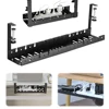 Under Desk Cable Management Tray Retractable Under Desk Cable Shelf Heavy Duty Wire Management Rack for Cords Wires Power Strip 2