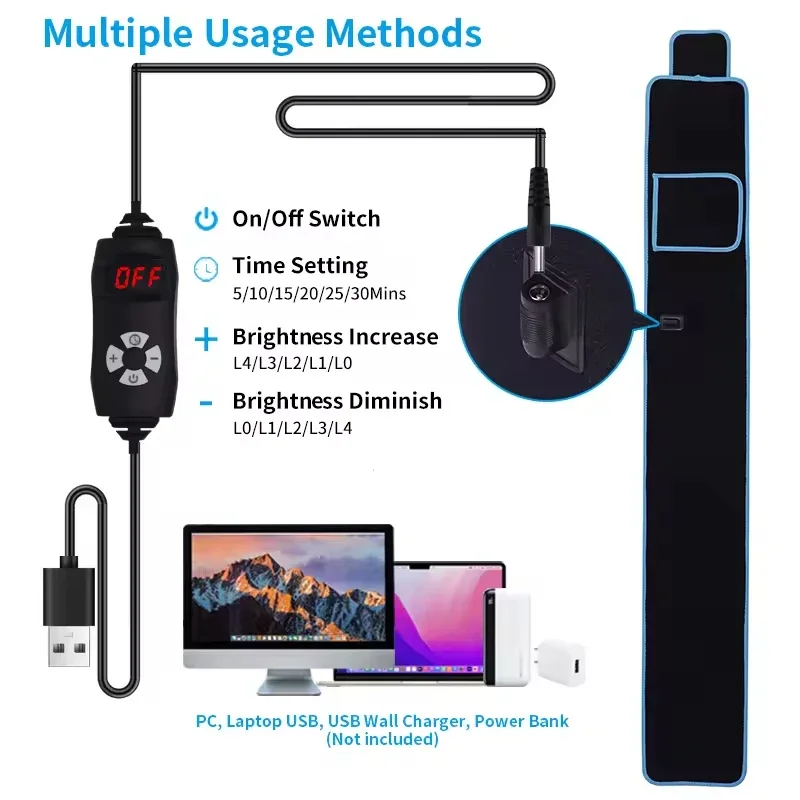 Professional Grade Red Light Therapy Mat 660nm 850nm Medical Infrared Pad for Chronic Pain Relief