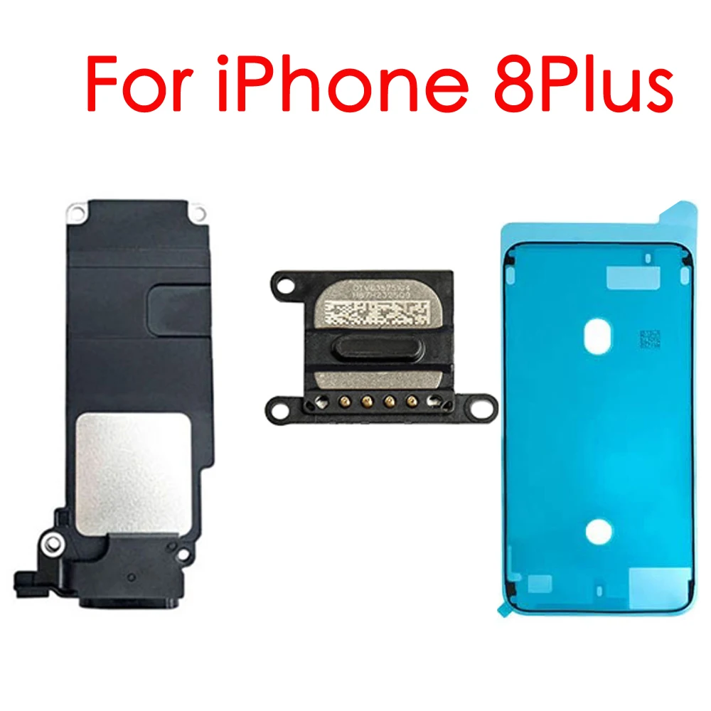 Ear Speaker + Loud Speaker + Waterproof Adhesive Replacement Part for iPhone 7 8 Plus