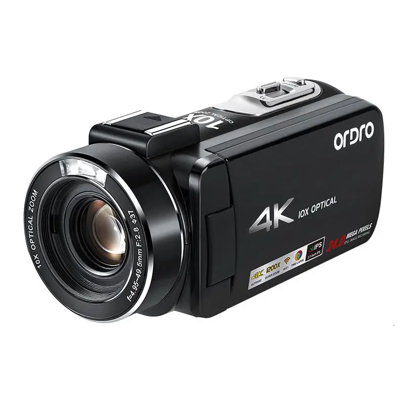 DigitalVideoCameraProfessional4KOrdroAC7VogCamcorderfor