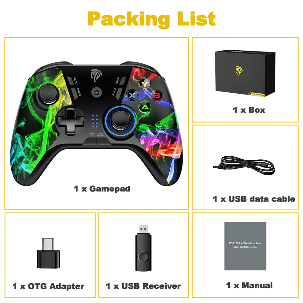 EasySMX Ƹ 9110  е PC  ȵ̵ ̽ƽ, PS3 Ʈ , TV ڽ, ڵ, ٵ ġ ̸ӿ