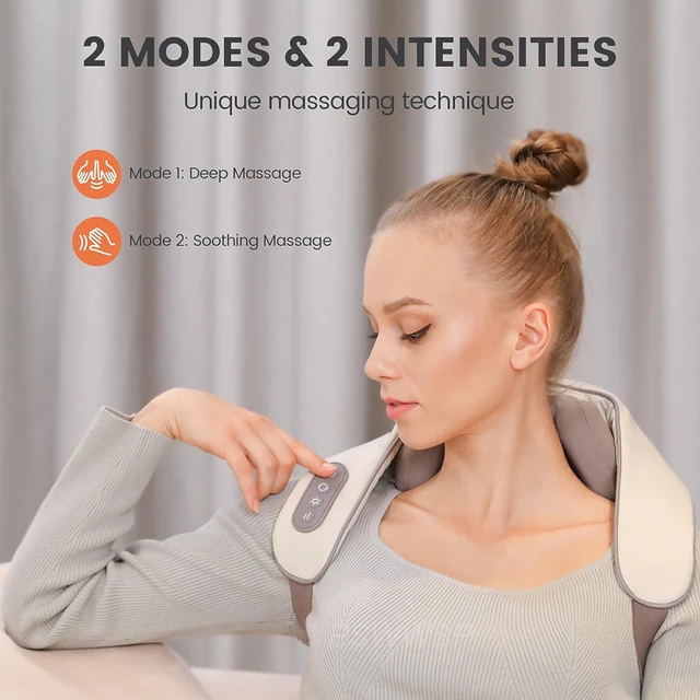 Shiatsu Neck and Back Massager with Soothing Heat EU/US/UK/USB plug  Electric Deep 5D