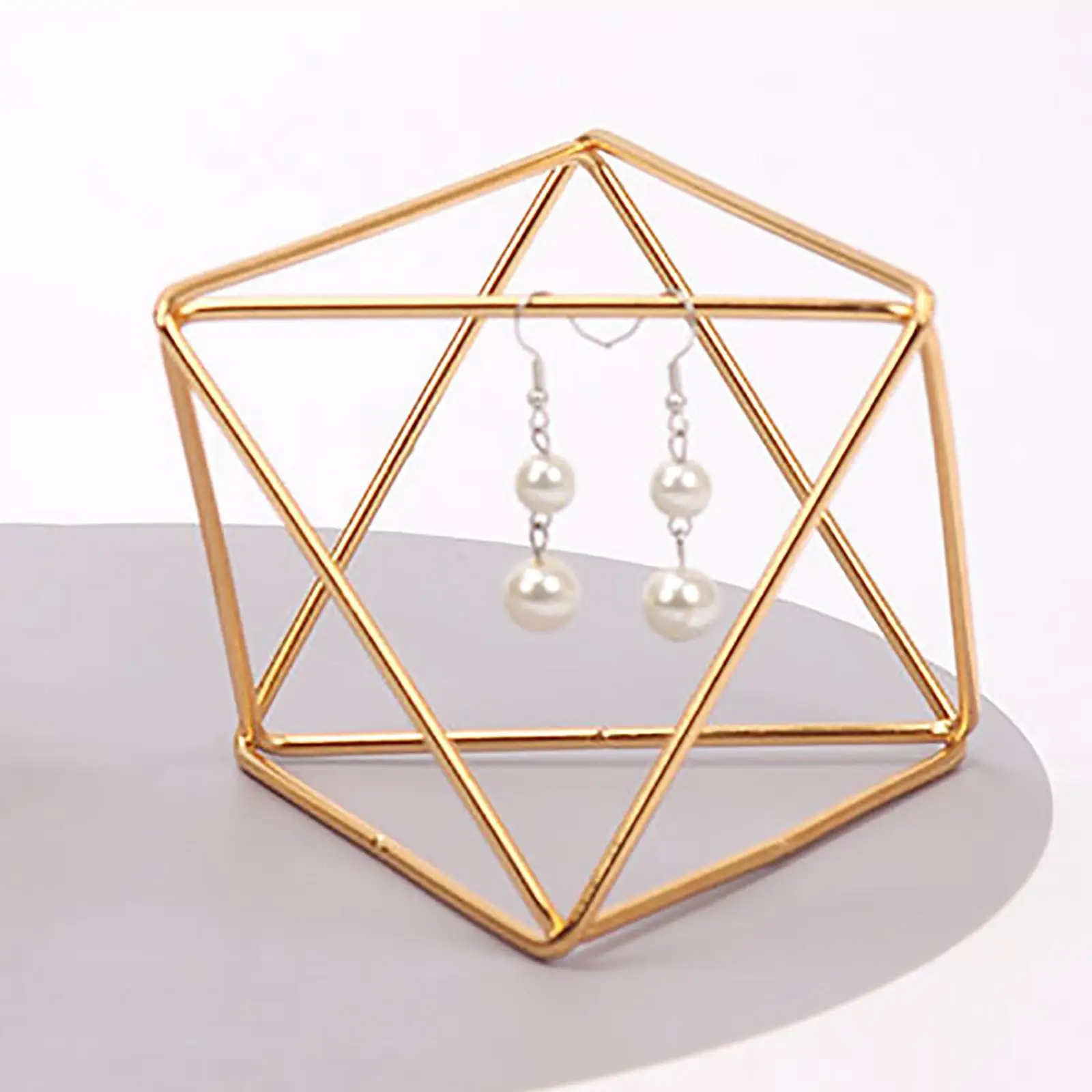 

Geometric Shaped Earring Holder Stand Jewelry Display Women Girl Showcase