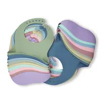 Waterproof Baby Bibs Baby Stuff Cute Cartoon Animal Printed Kids Bib Girl Boy Adjustable Soft Silicone Bib Baby Feeding Stuff 1