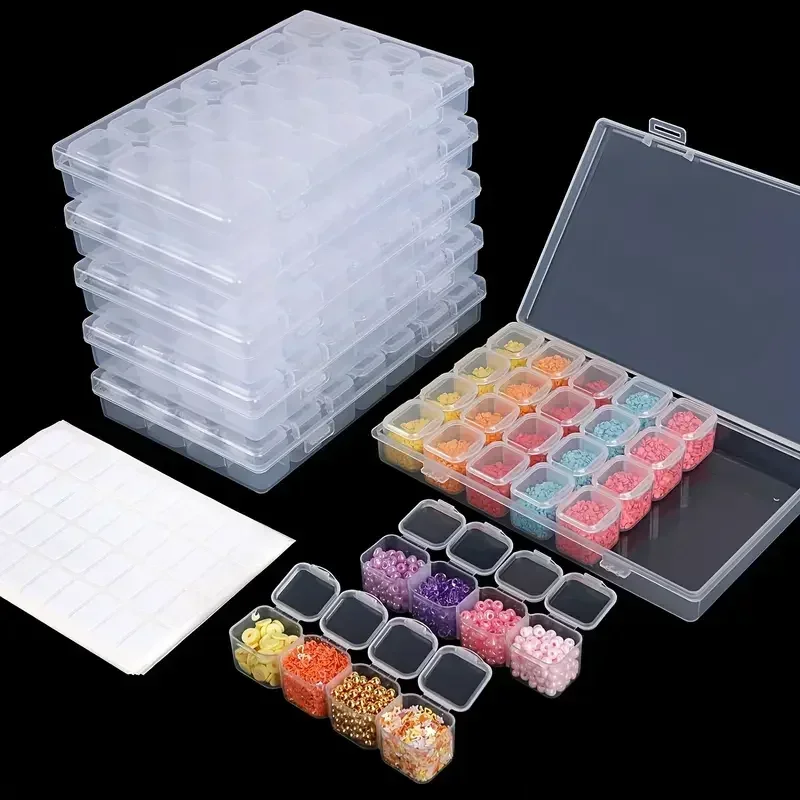 28 Grids Diamond Painting Tools Storage Box