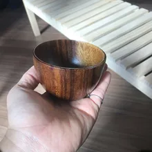 Wooden Coconut Bowl Tablewar Kitchen Item Utensils Cutlery Basin Rice Ramen Salad Dinnerware Fruit Bowl
