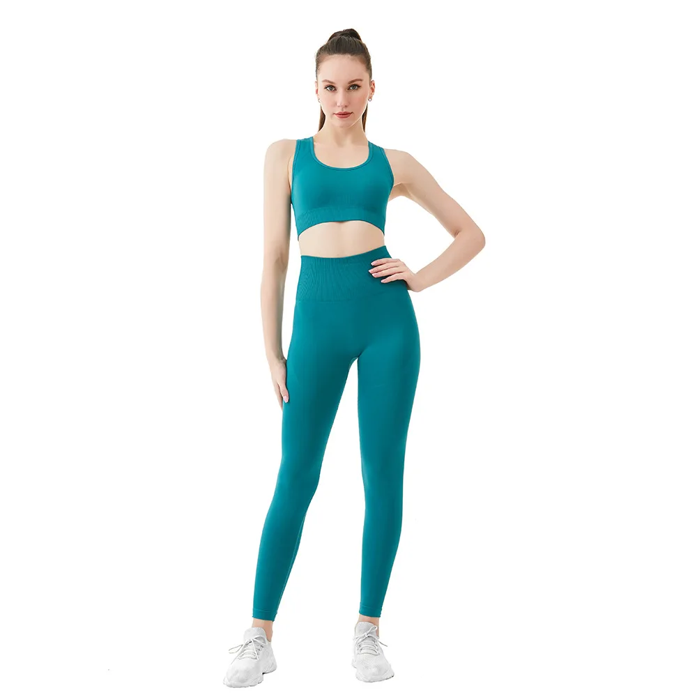 aerie leggings YRZS Sexy New Women's Seamless Sportwear Yoga Set Tight Leggings Sports Bra Elastic Fitness Gym Set Women's Suit 12 Colors aerie crossover leggings