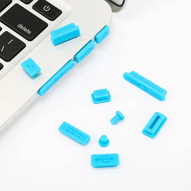 Universal Laptop Dustproof and Waterproof USB Port Covers - 16-Piece Set