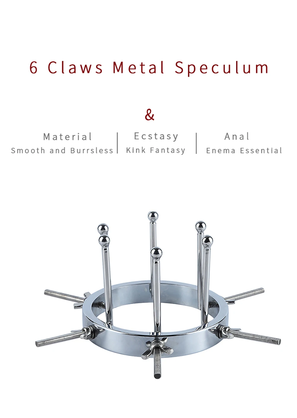 Adjustable Huge Stainless Steel Anal Dilator Metal Vaginal Speculum Fisting Vaginal Dilator Anal Training dildos Adult Sex Toys anal plug dilator