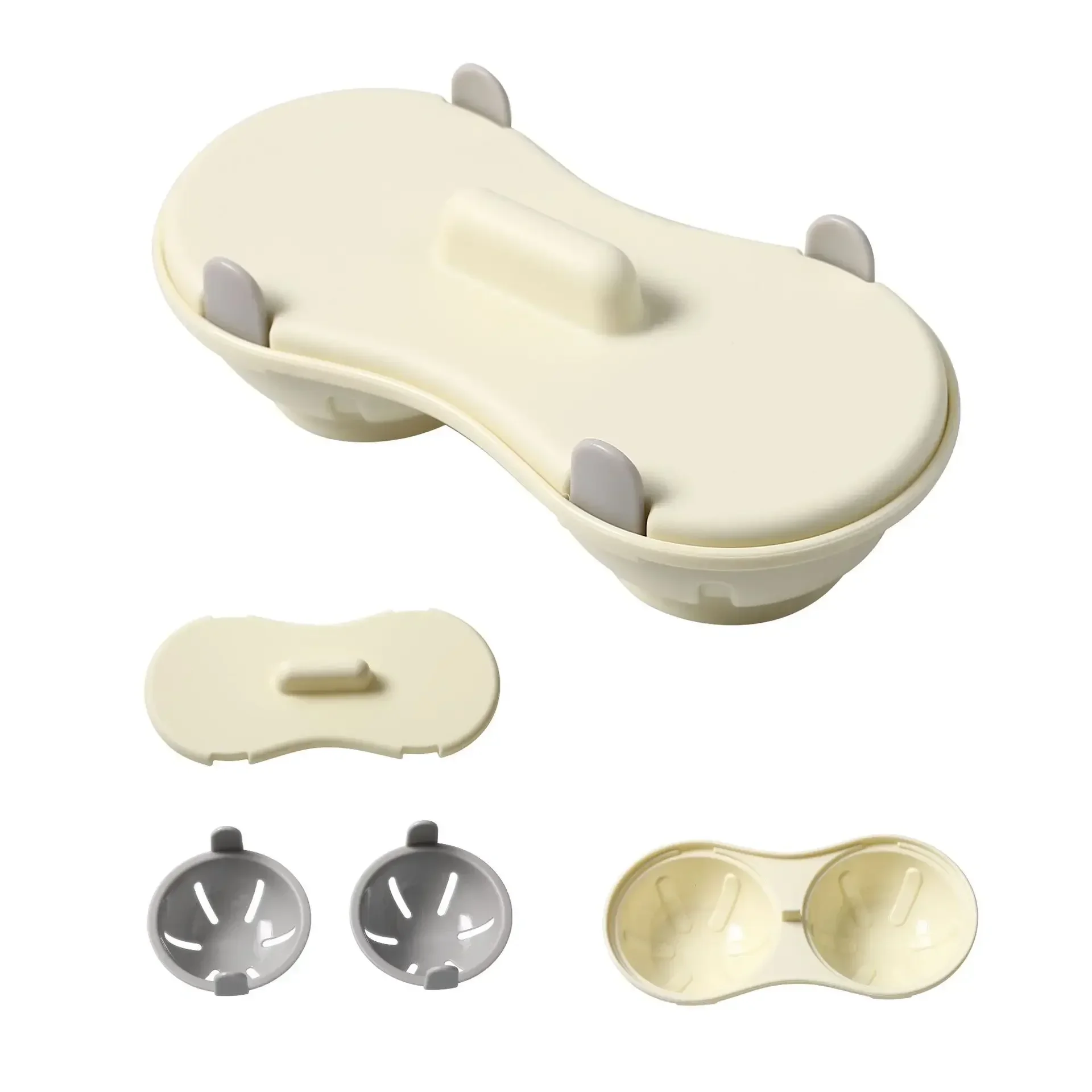 1Pc Microwave Double Cup Egg Cooker Mold Cover Portable Easy-cleaning Steamed Egg Container Cookware Kitchen Tool egg cooker,egg boiler mold cup