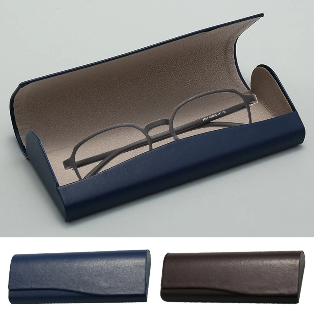 

Spectacle Case PU Leather Eyewear Case Fashion Glasses Case Sunglasses Storage Glasses Box Fashion Solid Color Anti-stress 1pcs