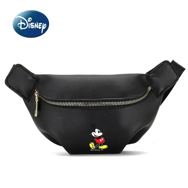 Disney's New Children's Waist Bag Cartoon Girls Chest Bag Large-capacity Luxury Brand Fashion Boys and Girls Messenger Bag