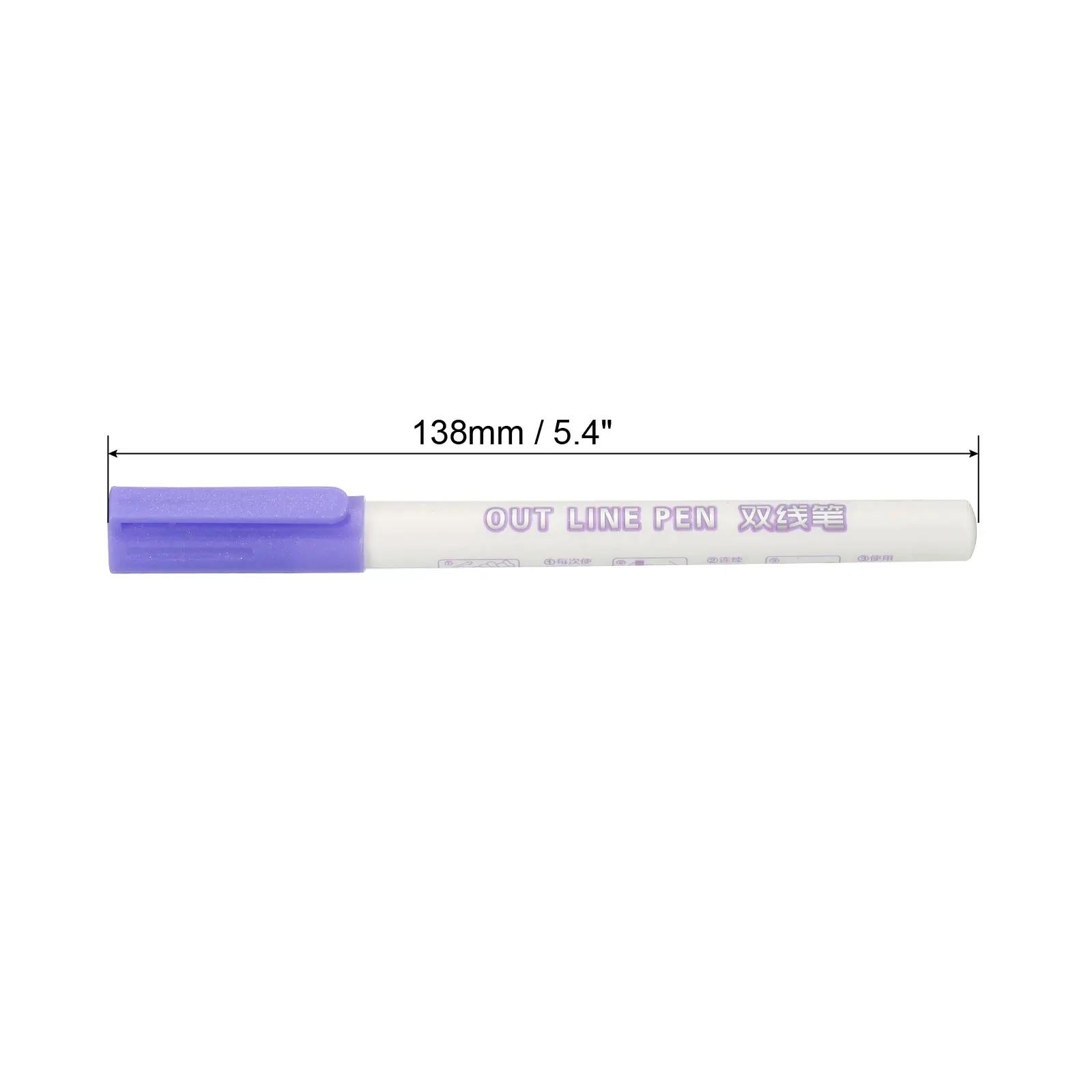 8 Colors Double Line Outline Pen Set 2mm Nib Metallic Color Highlighter DIY Marker Pen For Art Painting Writing School Supplies