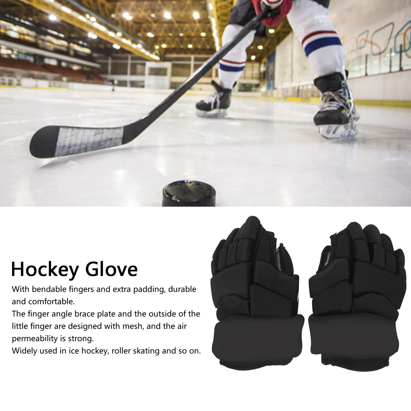 Hocky Player Glove Hocky Bendable Finger Protective Gloves For Ice Hockey Floorball Roller Hockey ice hockey gloves