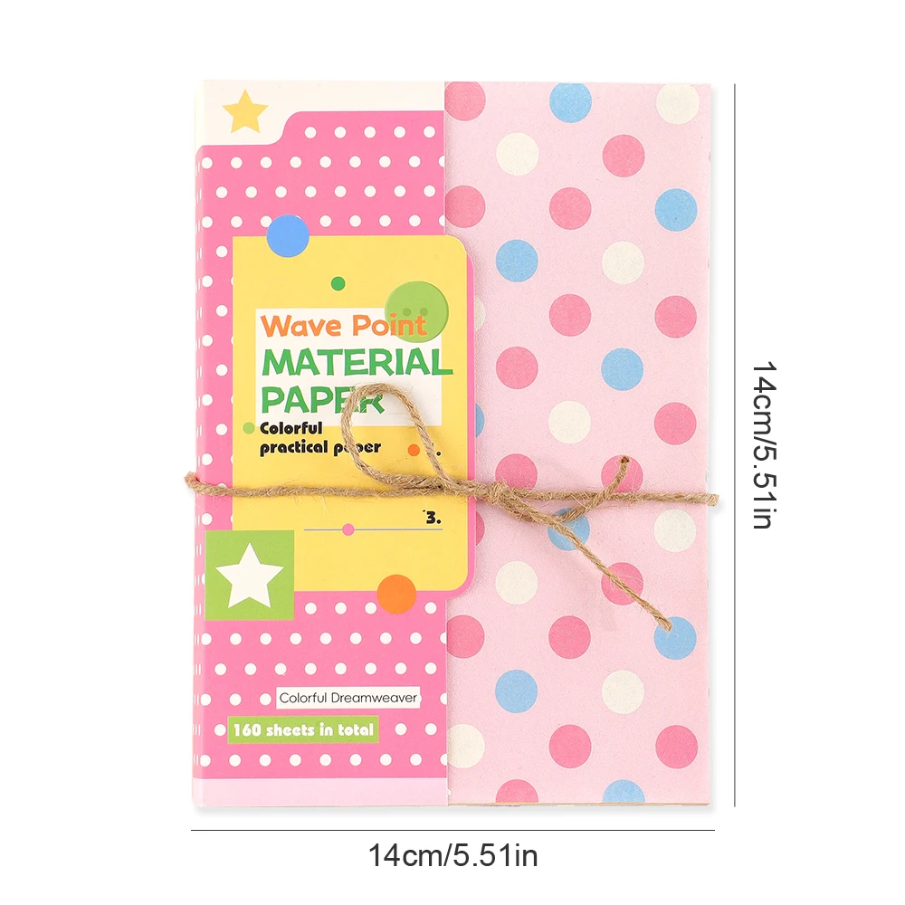 160 fogli di carta rosa per scrapbooking con motivo a griglia - immagine 6