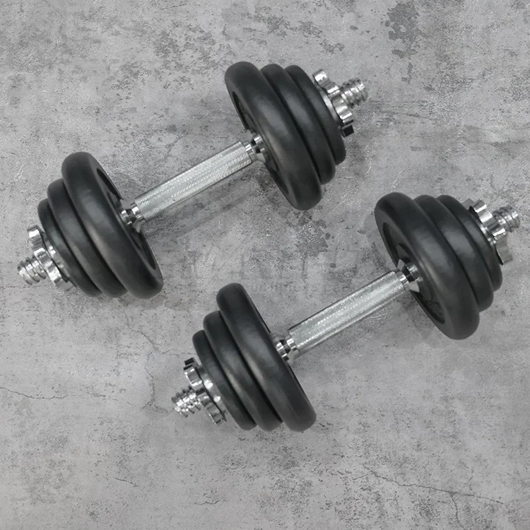 dumbbell manufacture 20kg adjustable cast iron weight set with carry box
