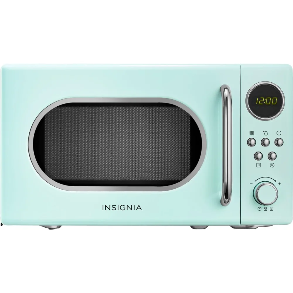 

Microwave, 0.7 Cu. Ft. Retro Compact,Digital LED Display with Control Knob,9 Preset Cooking Functions,Ten Power Levels Microwave
