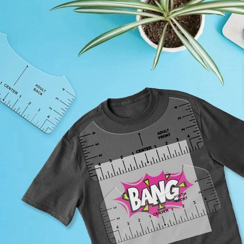 B-Est Heat Press Pillows Set, 4 Sizes Heat Pressing Transfer Pillow And 5Pcs Tshirt Ruler Guide For Vinyl