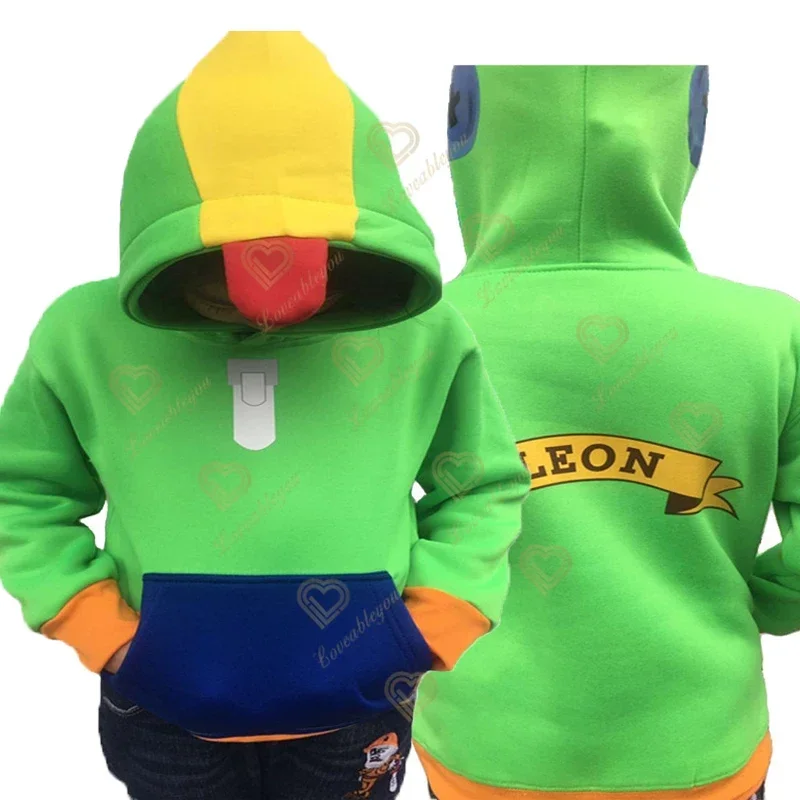 thumbnail image 1 of Sudadera con capucha para cosplay de 4T a 16T, ropa de invierno, jersey con capucha, sudadera para niños, juego de anime, ropa de cosplay de Leon, tops de forro polar, 1 of 4