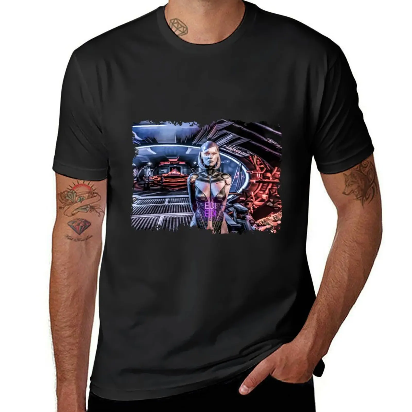 Mass Effect 에디 티셔츠, 여름 의류, 남성 상의, 여름