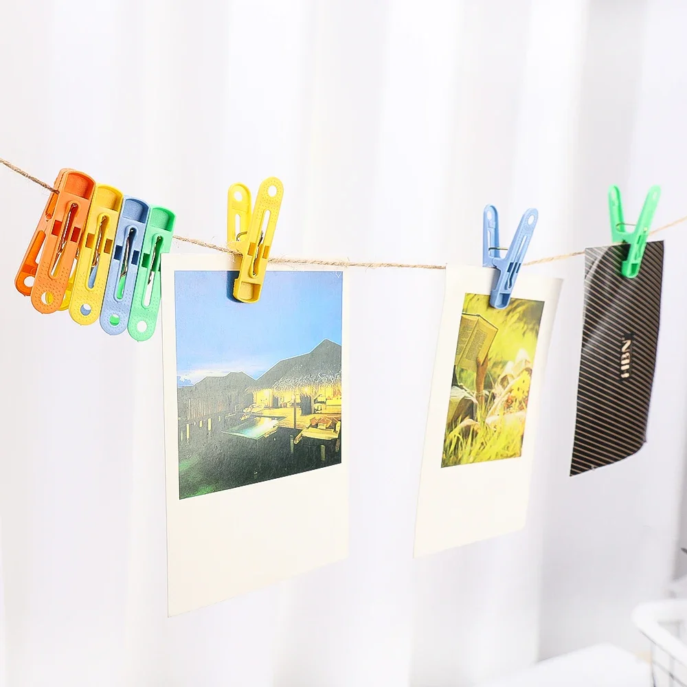 Clothes Photo Hanging Clip Plastic Clothespins Pegs Pin Laundry Household 40/20Pc