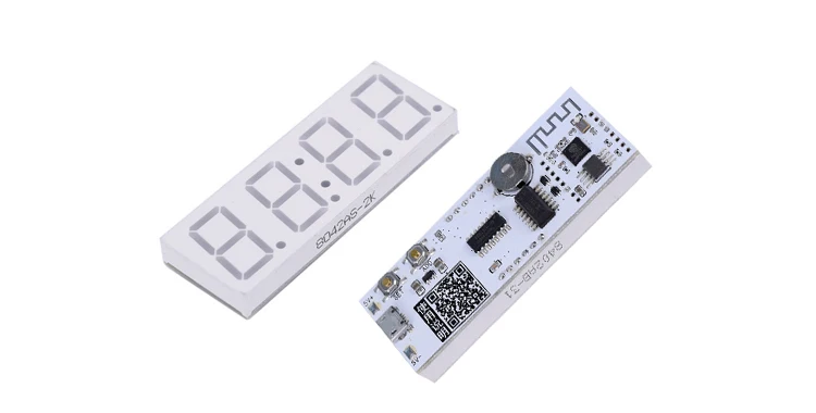 Description Picture 2 of itemClock module Automatic time synchronization of WIFI network  service 0.8 inch LED Digital tube luminous luminous  USB 5V